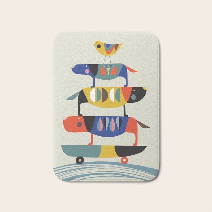 Skate dog Bath Mat Gallery Image 1