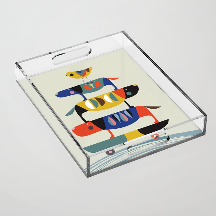 Skate dog Acrylic Tray Gallery Image 1