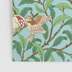 William Morris Enchanted Bird & Pomegranate Turquoise Green  Poster Gallery Image 3