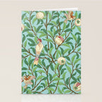 William Morris Enchanted Bird & Pomegranate Turquoise Green  Stationery Card Gallery Image 2