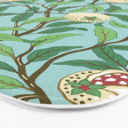 William Morris Enchanted Bird & Pomegranate Turquoise Green  Bath Mat Gallery Image 3