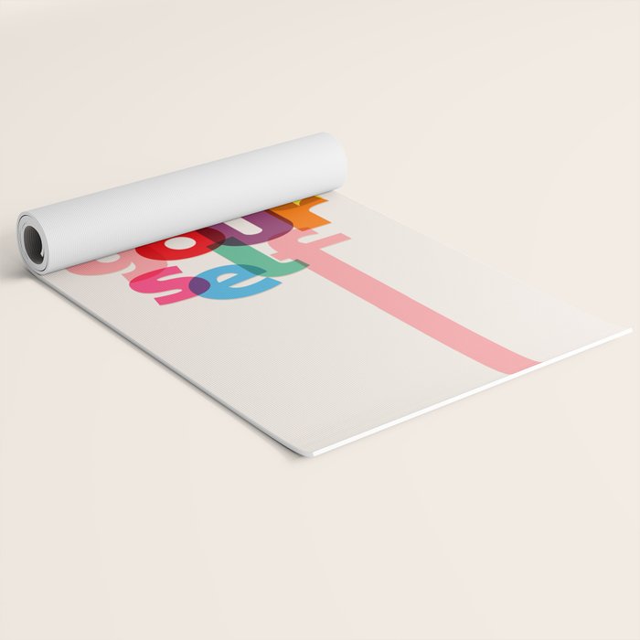 Trust Yourself Typography Yoga Mat Gallery Image 2