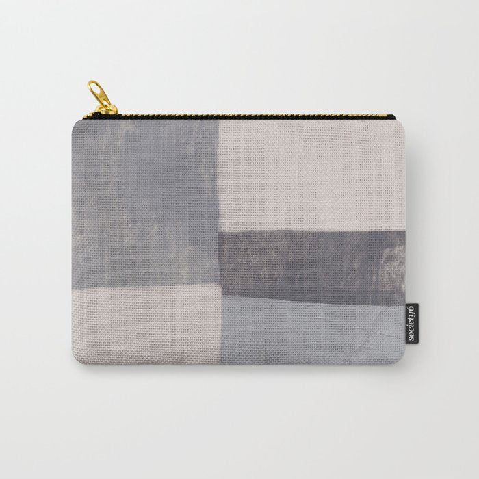 Gray Blocks #1 Carry All Pouch Gallery Image 1