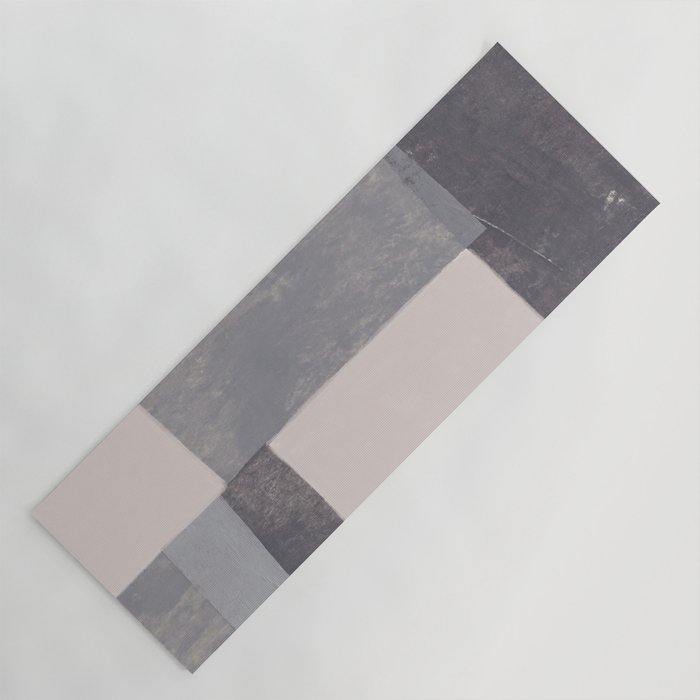 Gray Blocks #1 Yoga Mat Gallery Image 1