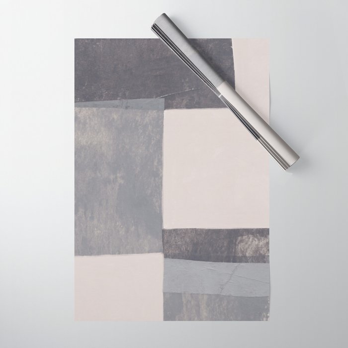 Gray Blocks #1 Wrapping Paper Gallery Image 1