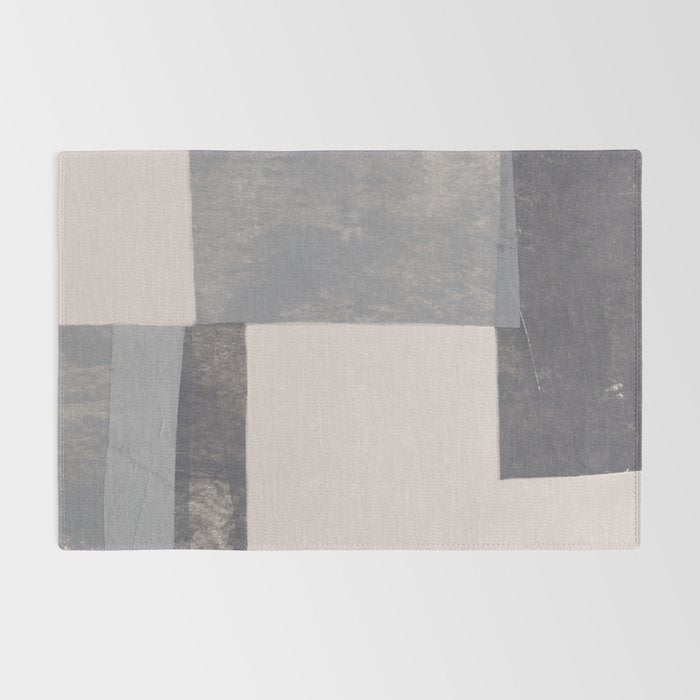 Gray Blocks #1 Rug Gallery Image 2