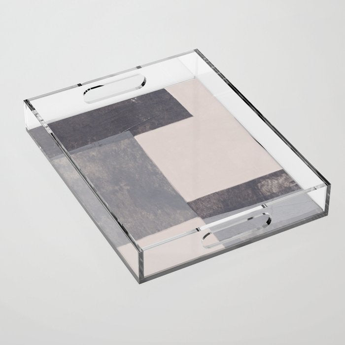 Gray Blocks #1 Acrylic Tray Gallery Image 1