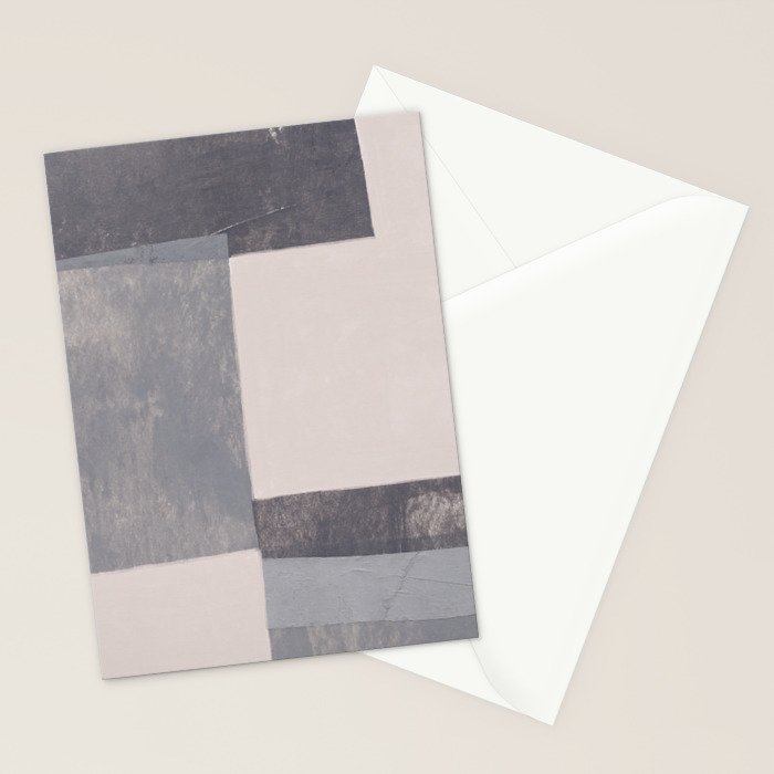 Gray Blocks #1 Stationery Card Gallery Image 2