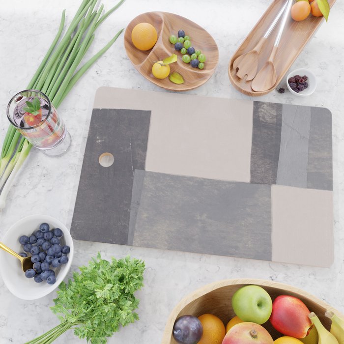 Gray Blocks #1 Cutting Board Gallery Image 2