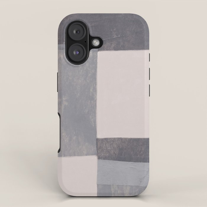 Gray Blocks #1 iPhone Case Gallery Image 1