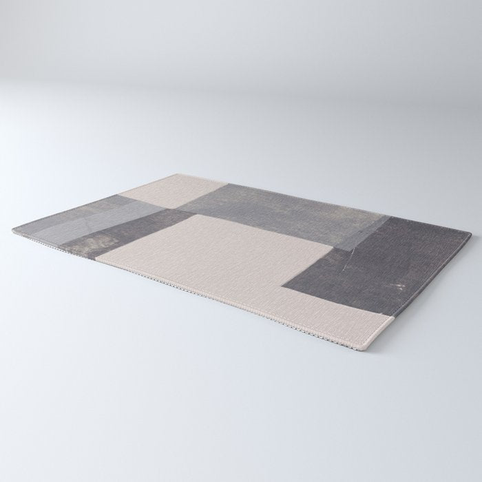 Gray Blocks #1 Rug Gallery Image 3