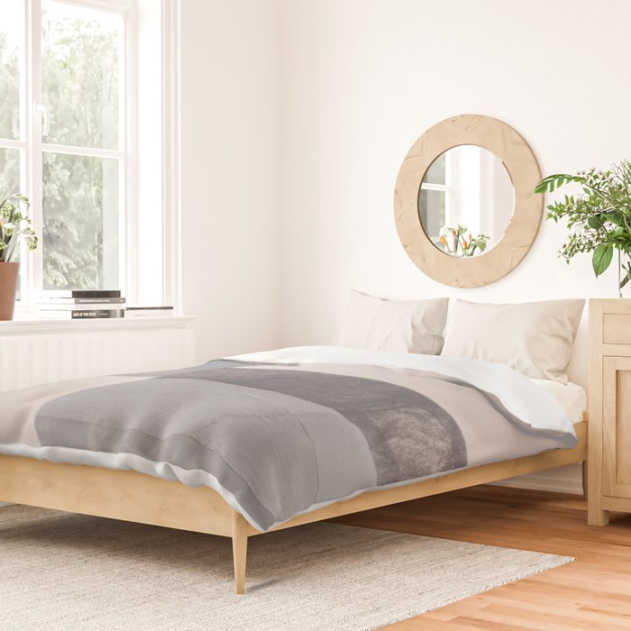 Gray Blocks #1 Duvet Cover Gallery Image 2