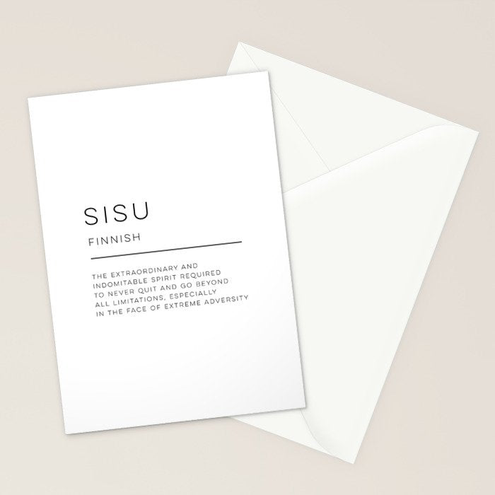 Sisu Definition Stationery Card Gallery Image 2