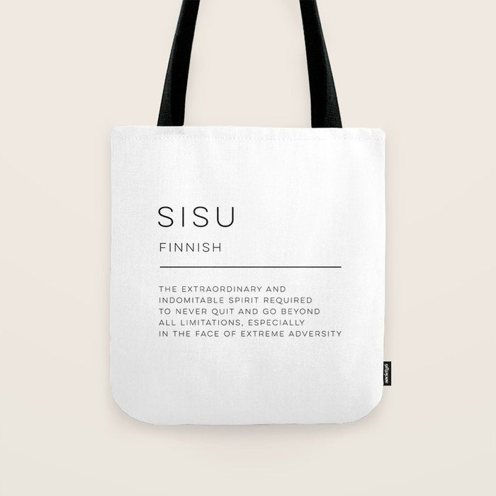 Sisu Definition Tote Bag Gallery Image 1