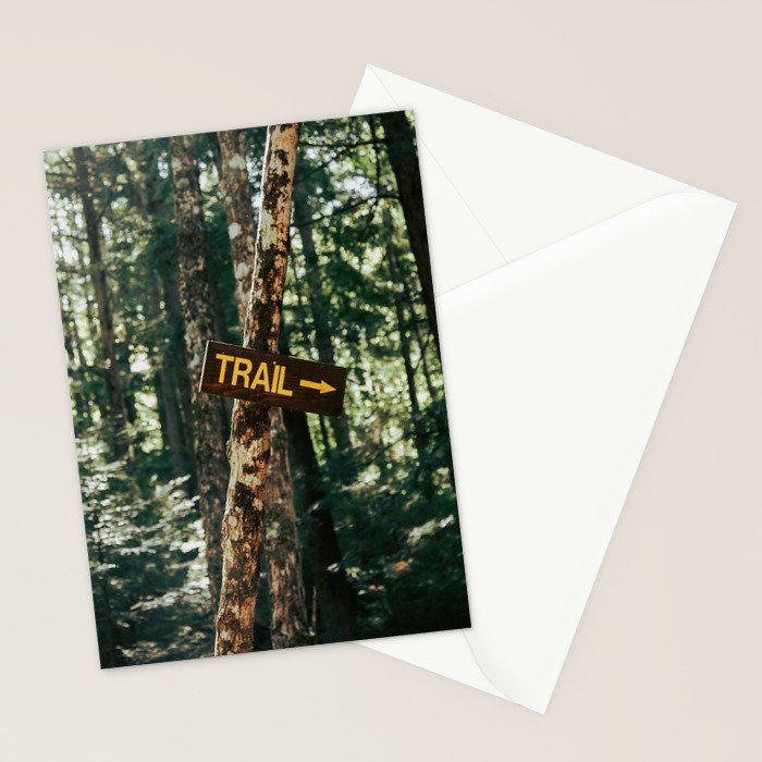 Trail Sign Stationery Card Gallery Image 2
