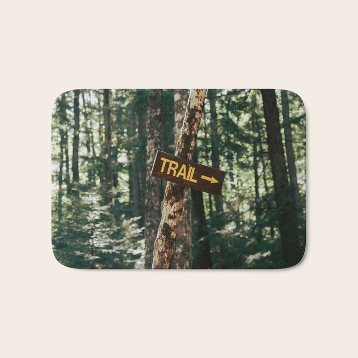 Trail Sign Bath Mat Gallery Image 1