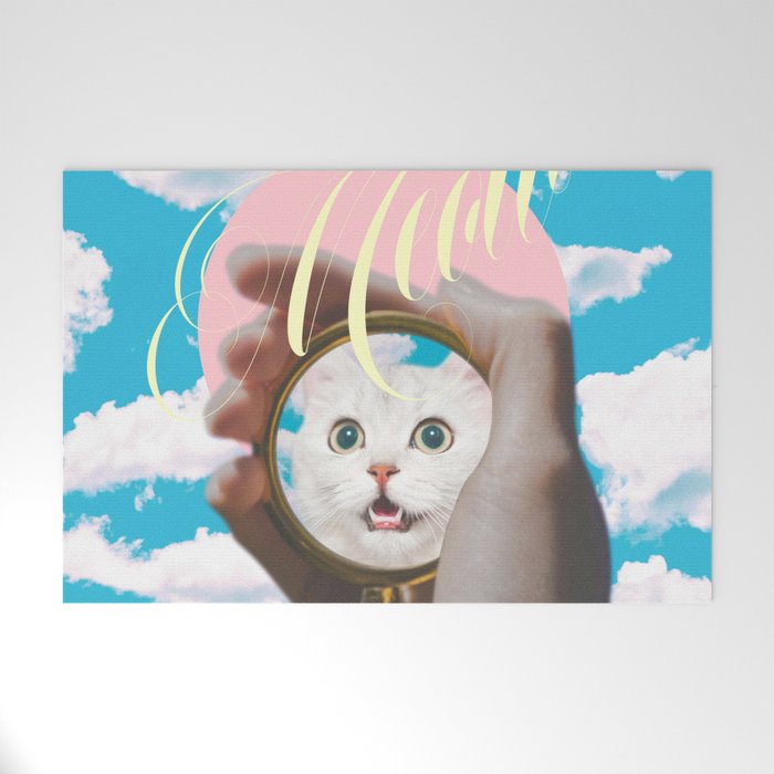Meow // Cat Transformation Welcome Mat Gallery Image 1