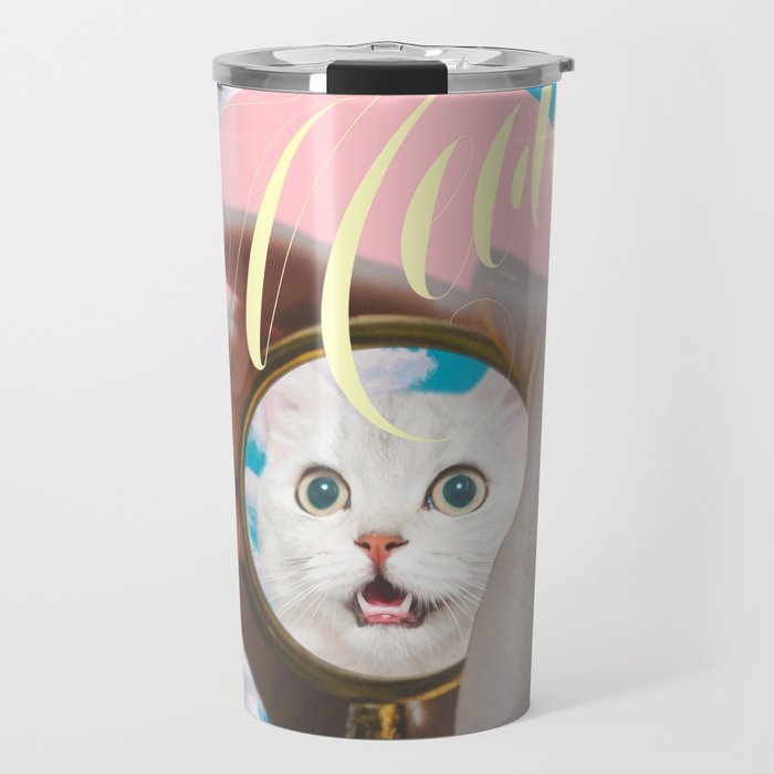 Meow // Cat Transformation Travel Mug Gallery Image 1