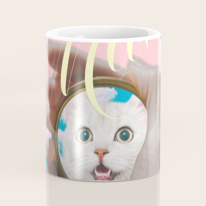 Meow // Cat Transformation Coffee Mug Gallery Image 4