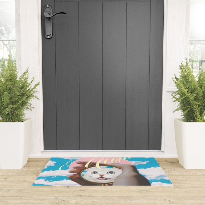 Meow // Cat Transformation Welcome Mat Gallery Image 3