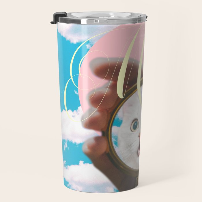 Meow // Cat Transformation Travel Mug Gallery Image 3