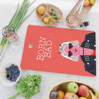 Born bad funny devil woman rocker girl print cartoon Cutting Board Gallery Image 2
