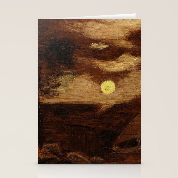 "The Lover's Boat" by Albert Pinkham Ryder (1881) Stationery Card Gallery Image 2