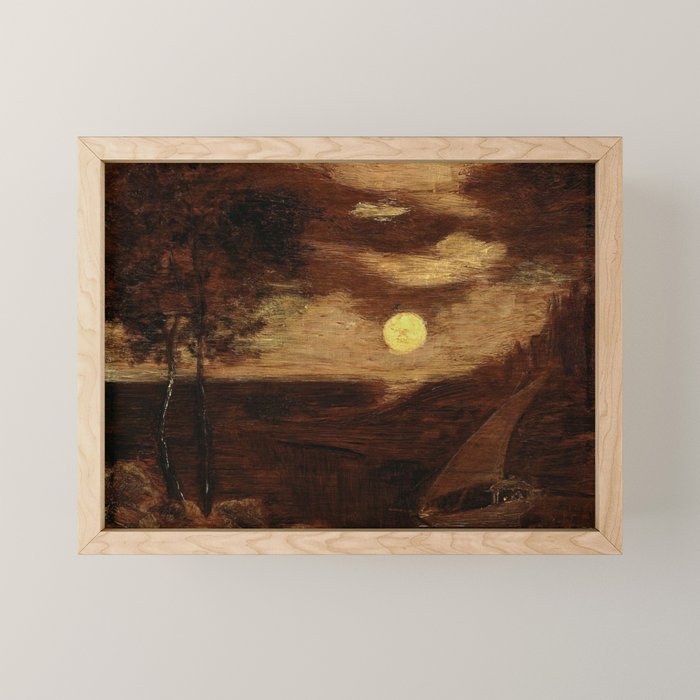 "The Lover's Boat" by Albert Pinkham Ryder (1881) Mini Art Print Gallery Image 1