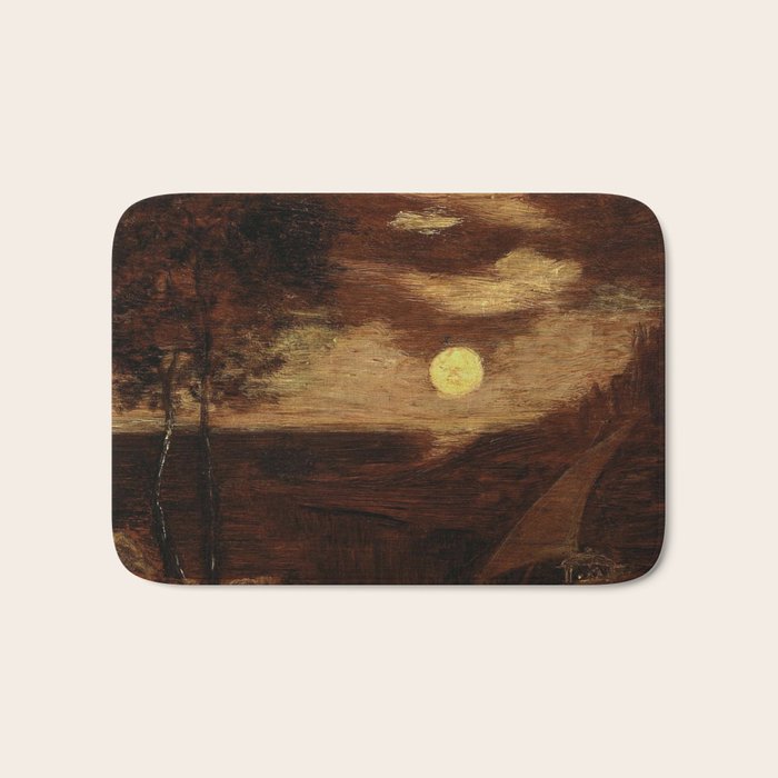 "The Lover's Boat" by Albert Pinkham Ryder (1881) Bath Mat Gallery Image 1