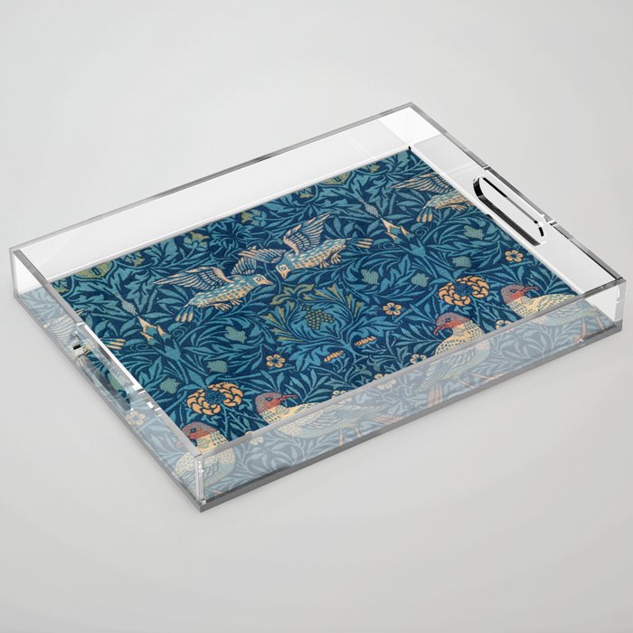 William Morris "Birds" 1. Acrylic Tray Gallery Image 1