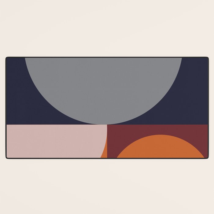 Midnight Geometry - Modern Abstract Desk Mat Gallery Image 3
