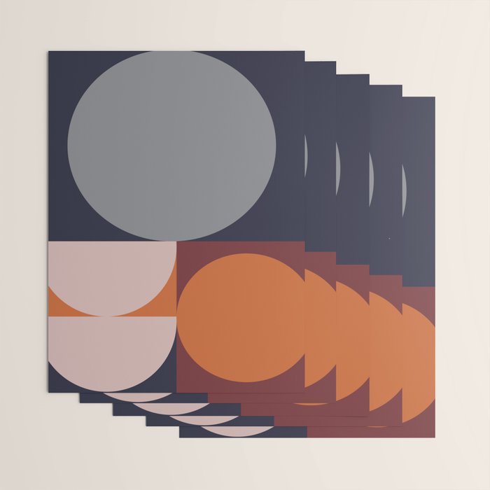 Midnight Geometry - Modern Abstract Wrapping Paper Gallery Image 3