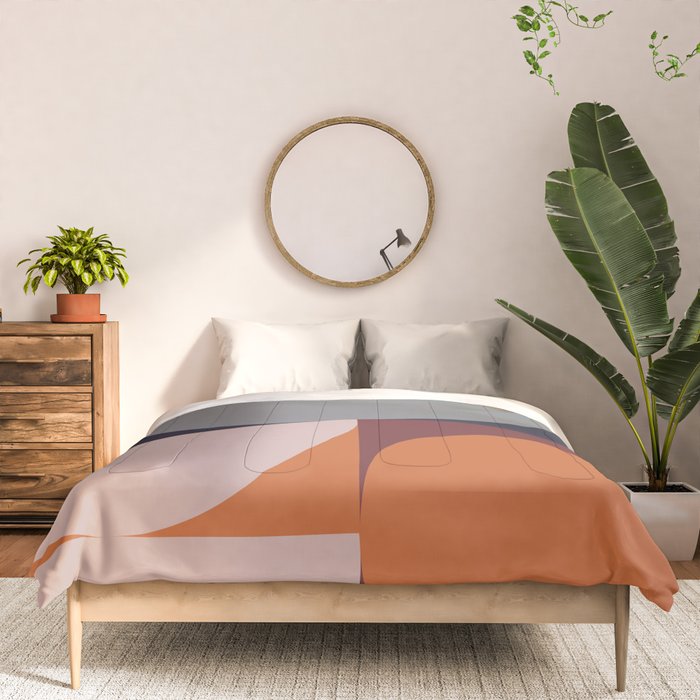 Midnight Geometry - Modern Abstract Comforter Gallery Image 3