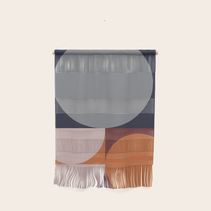 Midnight Geometry - Modern Abstract Wall Hanging Gallery Image 1