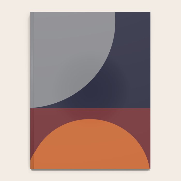 Midnight Geometry - Modern Abstract Notebook Gallery Image 4