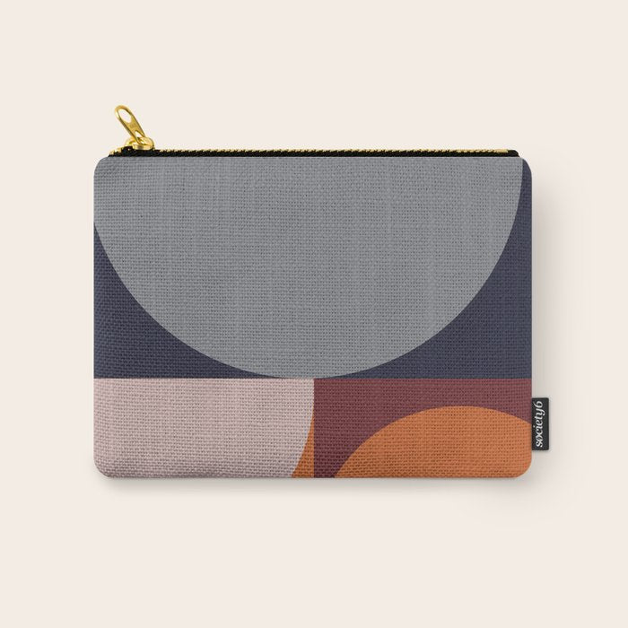 Midnight Geometry - Modern Abstract Carry All Pouch Gallery Image 1