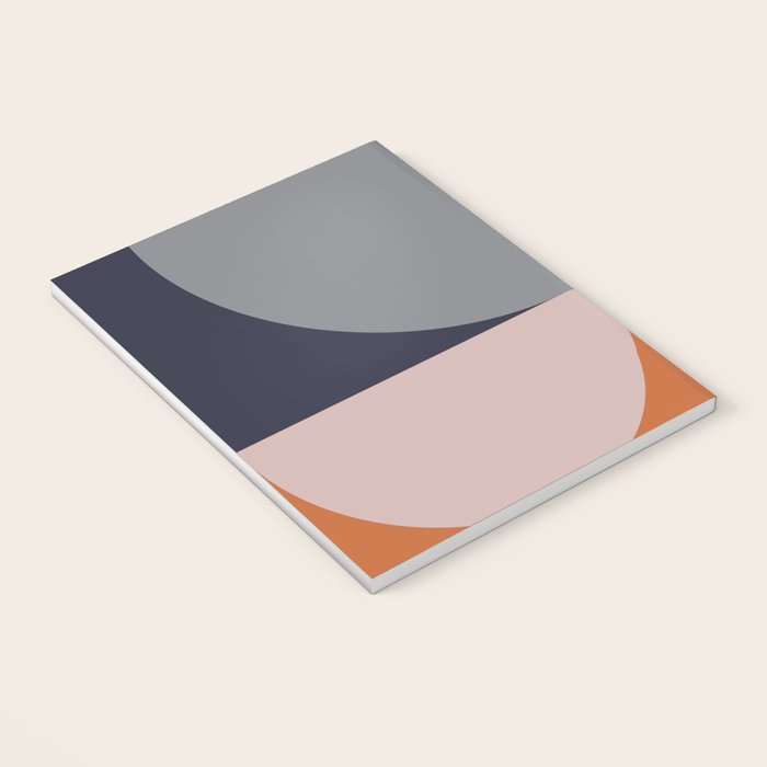 Midnight Geometry - Modern Abstract Notebook Gallery Image 3