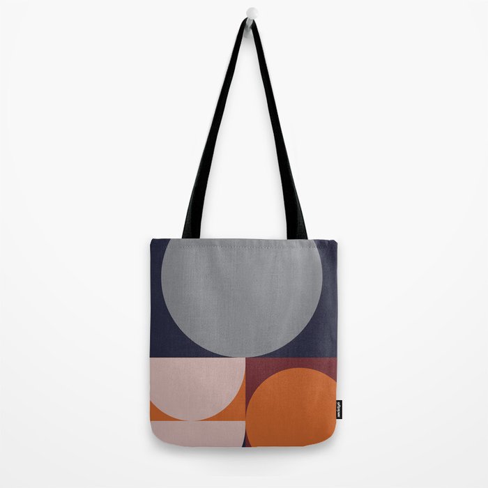 Midnight Geometry - Modern Abstract Tote Bag Gallery Image 2