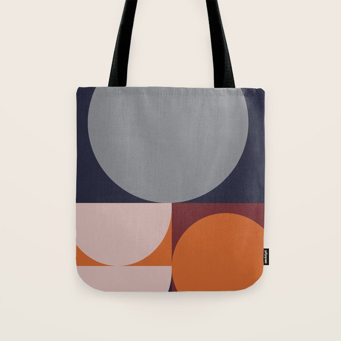 Midnight Geometry - Modern Abstract Tote Bag Gallery Image 1