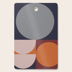 Midnight Geometry - Modern Abstract Cutting Board Gallery Image 1