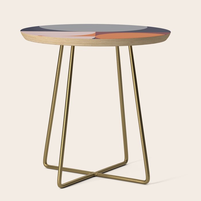 Midnight Geometry - Modern Abstract Side Table Gallery Image 1