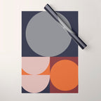 Midnight Geometry - Modern Abstract Wrapping Paper Gallery Image 1