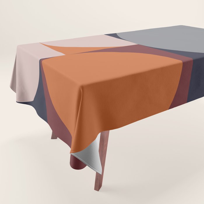 Midnight Geometry - Modern Abstract Tablecloth Gallery Image 1