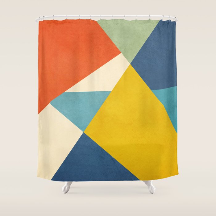 Flow of Geometry 1 Shower Curtain Gallery Image 1