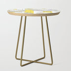 Striped Party Disco Ball Yellow Side Table Gallery Image 1