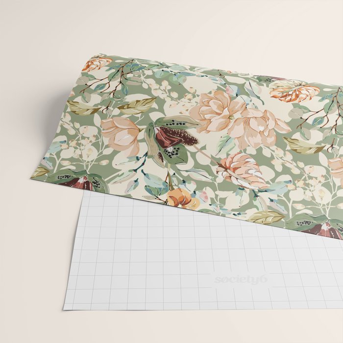 Lush colorful exotic garden B Wrapping Paper Gallery Image 2