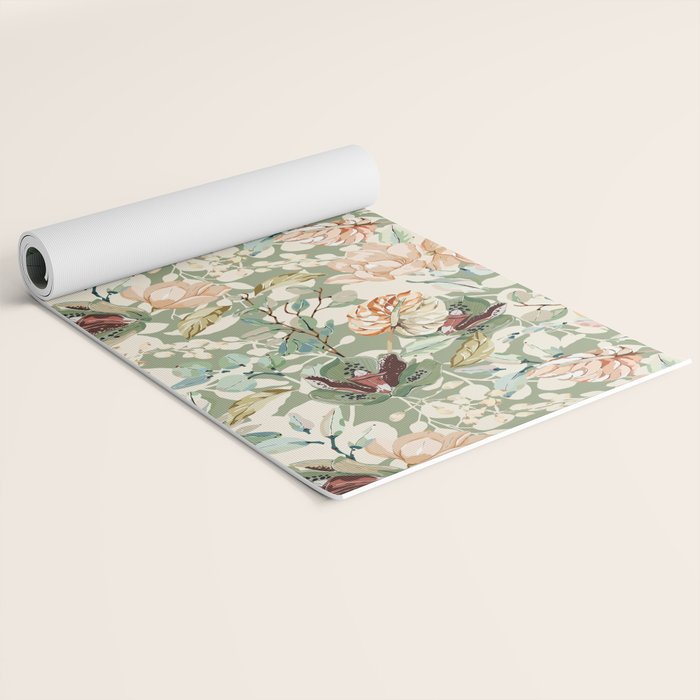 Lush colorful exotic garden B Yoga Mat Gallery Image 2