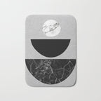 Black Half Circles Bath Mat Gallery Image 1