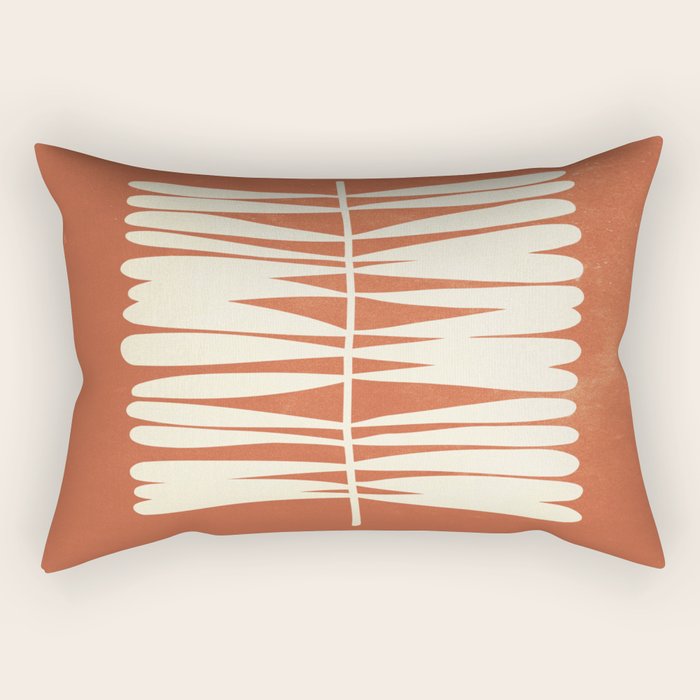 Rust Fern Rectangular Pillow Gallery Image 1