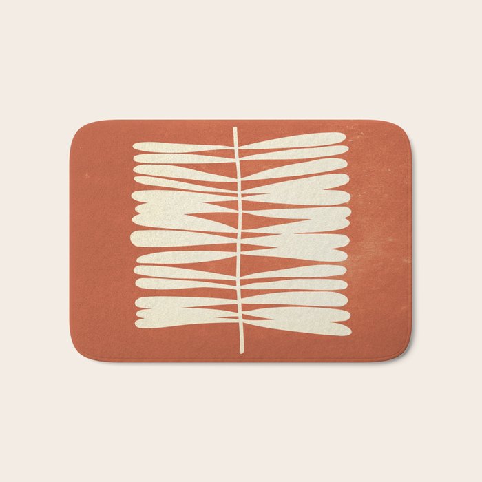 Rust Fern Bath Mat Gallery Image 1